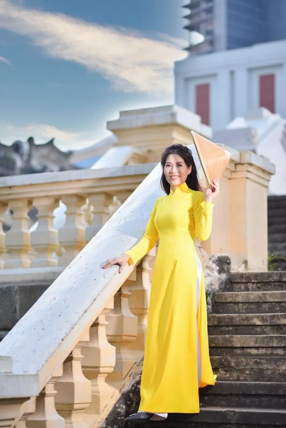 Ao dai quan 1 (3) Chụp ảnh áo dài nhẹ nhàng