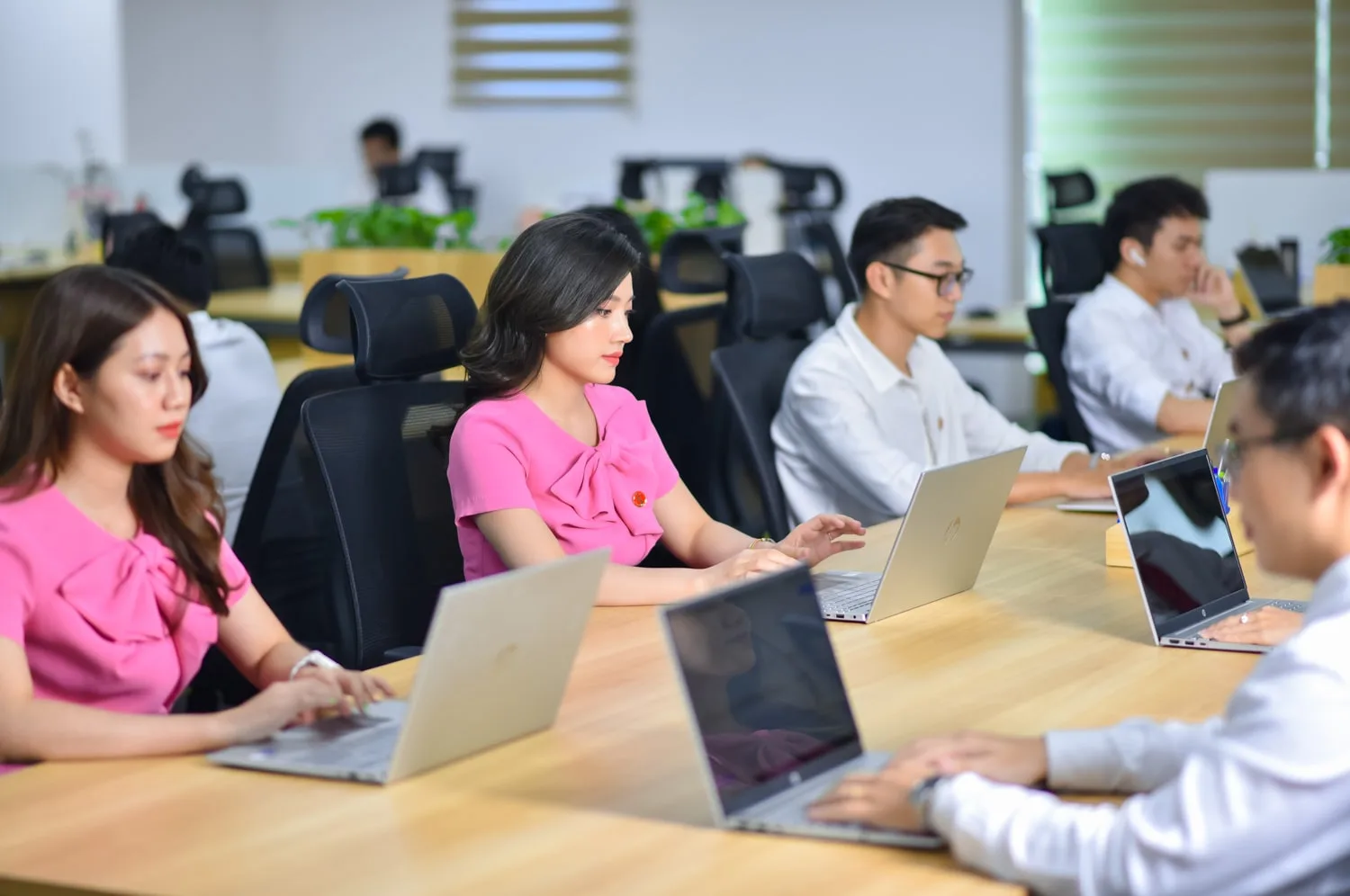 Ảnh chụp nhân viên đang làm việc